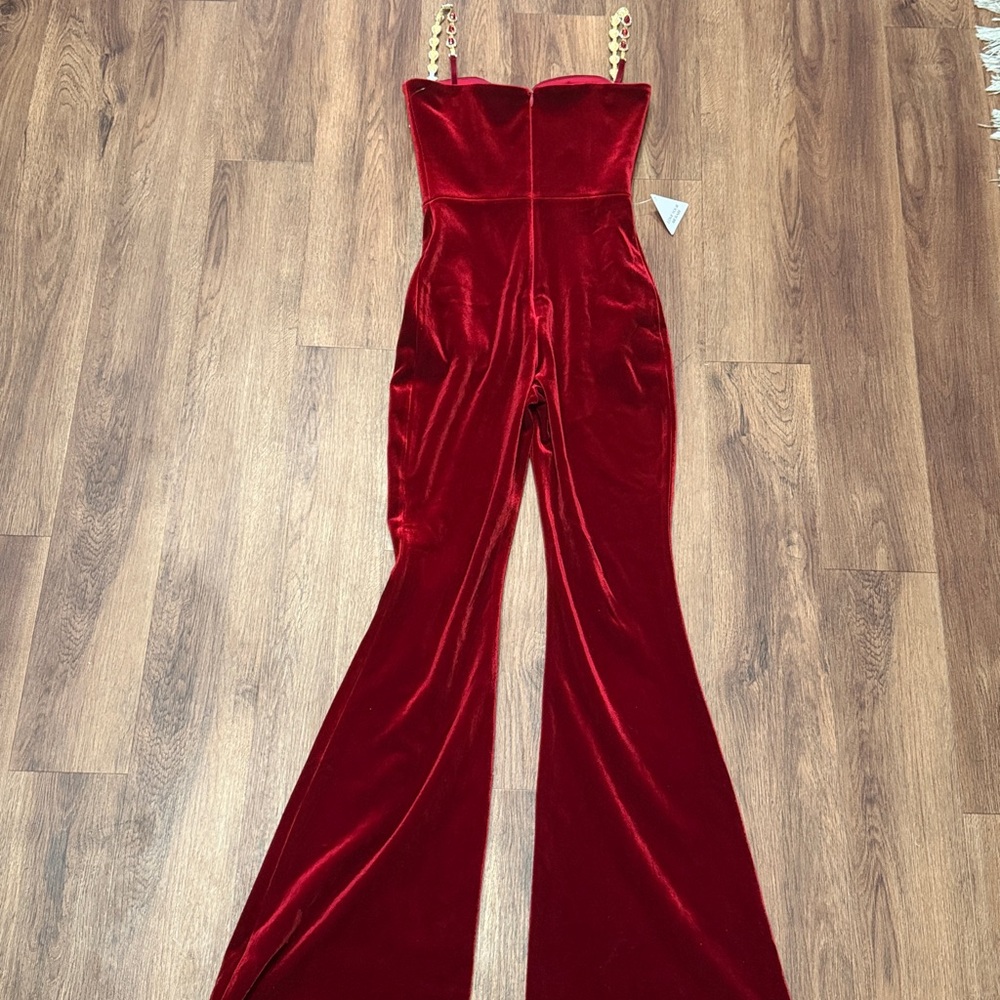 Nadine Merabi Velvet Harley Jumpsuit - Picture 8 of 9